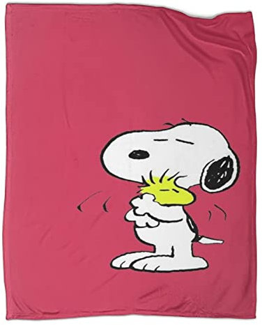 Snoopy Coperta in Pile Per Bambini Cartoon Per Divano Divano Divano in Microfibra 60x80inch(150x200cm)