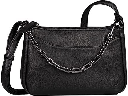 TOM TAILOR Denim Cheryl Damen Umhängetasche Crossbody Bag Klein Schwarz