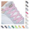 Handshop 2 Paires Lacets Élastiques Plats avec Verrou pour Enfants et Adultes, Lacets Chaussures de Sport de pour Toutes Les Chaussures