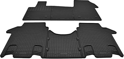 Mattenprofis Gummimatten Gummifußmatten geeignet für VW T7 Multivan 6-teilig vorn + 1.Reihe ab Bj. 2022 Ri