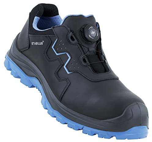 Stabilus Unisex Alex Low Blue Twist S3S Sicherheitsschuh, schwarz | blau, 40 EU