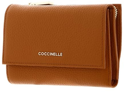 Coccinelle Metallic Soft Wallet Grainy Leather Paprika