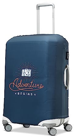 Samsonite Couverture de valise imprimée Unisexe, M, L'aventure Commence
