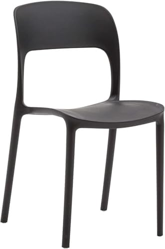 KONTE.DESIGN FUERTEVENTURA Stuhl, Polypropylen, Schwarz, 4