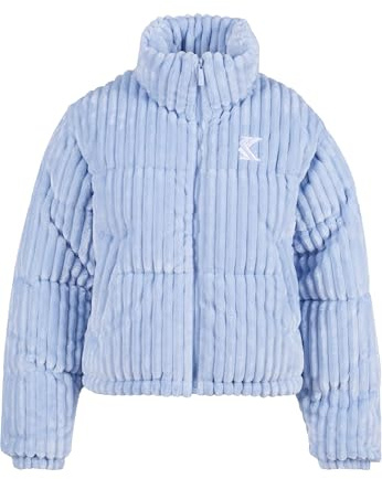 Karl Kani Damen KW233-024-2 KK OG Fuzzy Corduroy Short Puffer Jacket