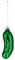 Christbaumschmuck Weihnachtsgurke - 10 cm - Weihnachtsbaum Figur Anhänger aus Glas - Weihnachtsbaumgurke Christbaumgurke Gurke für den Weihnachtsbaum Christmas Pickle