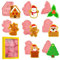 Atuoxing 8 Pezzi Formine Biscotti Natale, 3D Stampi Biscotti Natale in Silicone, Set di Tagliabiscotti di Natale per Bambini, Stampini Biscotti per Natale (C)