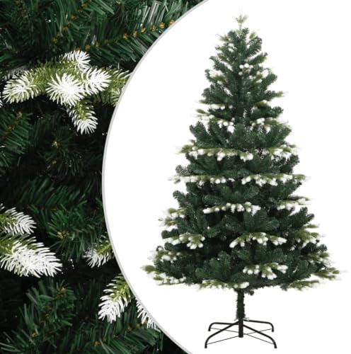 ARKEM Árbol de Navidad Artificial con bisagras y Nieve flocada 180 cm Arbol Navidad Emergente