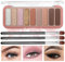 Palette de fards à paupières mats - 9 couleurs nudes - Longue durée - Shimmer Nude - Imperméable - Paillettes - Palette de maquillage (#2 rose rose)