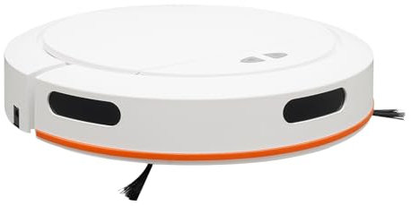 DeeDuud 3 in 1 Saugroboter, 2700Pa Roboterstaubsauger mit Fegen Saugen und Wischen Funktionen 4 Saugstufen 3 Reinigungsmodi für Haushalte Büro Bibliotheken Friseurläden (Weiß)