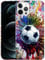 GlamCase for iPhone 12 Pro Max, iPhone 12 Pro Max Case - Vintage Color Football (Soccer) Design Printed Slim Fit Cute Plastic Hard Protective Designer Back Case / Cover for iPhone 12 Pro Max.