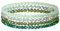Uwiyo Bracelet de Bohème en Perles de Cristal 4 Pièces Bracelet Pierre Naturelle Femme Réglable Bracelets de Perle Cristaux Multicouches (Vert#1)