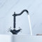 Retro Wasserhahn, Waschtischarmatur, Küche Spültisch Armatur, Wasserhähne Bad, Küchenarmatur, Spüle Zweigriff Mischer, Zwei Griffe, Schwarz