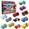 12 Pièces Enfants Jouets Véhicules, Mini Jouet Voiture, Voitures Miniatures, Cars Modèle Jouet, Petites Voitures Jouets à partir de 3 Ans,Faveurs de Fête pour Enfants