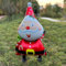 Nine San 2 Stücke Walking Weihnachtsmann Folienballons Airwalker Santa Weihnachten Luftballons Airwalk Weihnachts Party Deko