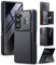 TONGATE Custodia per Z Fold 6, [protezione schermo privacy integrata e custodia per fotocamera scorrevole] [porta carte e porta penna] robusta custodia a portafoglio con cerniera per Samsung Galaxy Z