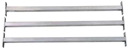 Gecheer 3 STK. Fenstergitter, Einbruchschutz Gitter, Ausziehbar für Fenster Außen, Galvanisch Verzinkt, 710-1200 mm