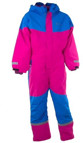 Slamotex Kinder Schneeanzug Schneeoverall Mädchen Jungen Gefütterter Wasserabweisender und Windfester Skianzug Skioverall Größe 134-164 HXA022