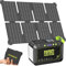 MARBERO Central de energía portátil de 88,8 Wh con paneles de 25 W incluidos, 24,000 mAh AC salida 120 W pico generador de energía solar, banco de energía 110 V para acampar al aire última