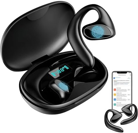 Sprachübersetzer Ohrhörer, 144 Sprachen in Echtzeit, kabellose 2-Wege-HD-Sound für iOS und Android, Sprachübersetzer-Studien-Kopfhörer-Gerät für Lernen, Reisen und Busines (Schwarz, 144 Sprachen)