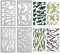 UNICRAFTALE 4 Stück Metallschablone Camo Schablonen Camouflage Muster Schablone Metall Schablone Digitale Farbschablonen Für Sprühvorlagen Wiederverwendbare Schablonen Zum Malen Stoff Tapetendekor