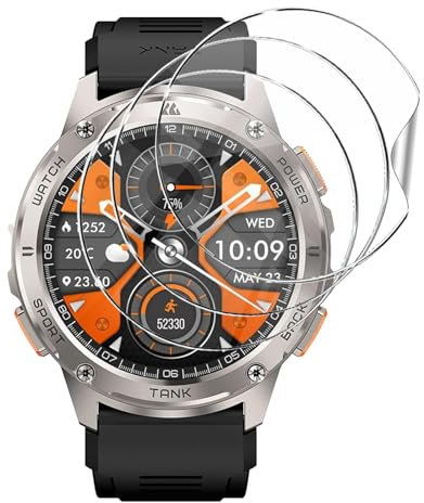 KUSINHOKA 3 Pièces Protection Écran pour KOSPET Tank T3/T3 Ultra, HD Anti-Rayures Film Protection, sans Bulles, Souple TPU Protecteur D'écran pour KOSPET Tank T3 Ultra Accessoires