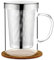 AOOTE Glas Teetasse 500ml,Borosilikat Teetasse mit Edelstahl Sieb und Deckel,Große Teeglas,Tea Cup mit Griff und Untersetzer