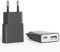 Ultradünnes USB-Ladegerät, 5 V, 1 A, Dual-Port (USB C + USB A) Wandsteckdosenadapter, ideal für iPhone, Android-Telefone, eBook-Reader, Xperia, MP3-Player (Thickness 1.45cm/2 Packs)