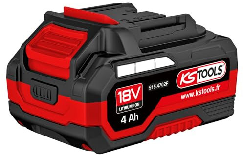KS TOOLS - 515.4702F - Batterie Lithium-ION - Batterie 18v - pour Outillage électroportatif - Batterie Compatible makita 4Ah