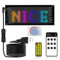 Buithafu Pizarra de mensajes LED, RGB flexible mensaje desplazamiento señal LED Bluetooth control de aplicación personalizada cartel luminoso para coche, camión, tienda, bar, hotel, publicidad, 17,3 x