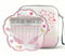Kalimba Daumenklavier 21 Töne mit Schutzcase Komplett-Set, Sakura-Form Transparentes Kristall-Kalimba 17 Töne, Professionelles Musikinstrument für Anfänger (Rosa, L)
