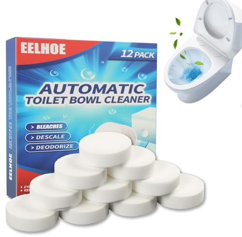 24 PCS WC Reiniger Tabs – Extra Stark gegen Urinstein & Kalk, Toilettenreiniger Tabs für Spülkasten & Toilettenschüssel, mit Frischem Duft & Automatischem Schaum