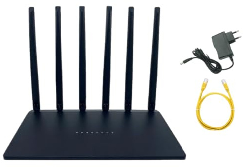 Venloria WiFi Router, WiFi 6 Route Dual Band Wireless Router, Long range, For Computer Routers, Home Streaming & Business (WIFI6)