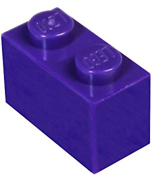 LEGO 50 Brick 1 x 2 Dark Purple