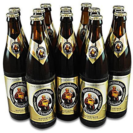 Franziskaner Weissbier naturtrüb (12 Flaschen à 0,5 l / 5,0% vol.)
