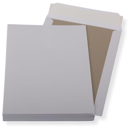 20 St. C4 Papprückwand Versandtaschen weiß 120 gr. Kuvert Haftklebend Briefumschläge HK Briefhüllen