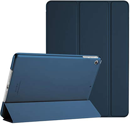 ProCase Funda Inteligente para iPad Air, Carcasa Folio Ligera y Delgada con Smart Cover/Reverso Translúcido Esmerilado/Soporte, para Apple iPad Air (A1474 A1475 A1476) –Azul Marino