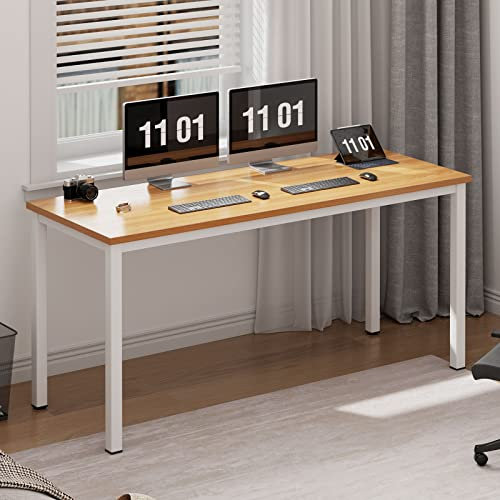 SogesHome Computertisch Schreibtisch 120 x 60 x 75 cm PC Schreibtisch Büro Schreibtisch Workstation für Home Office Verwenden Schreibtisch, Esstisch Konferenztisch, AC3BW-120-SH