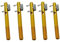 VideoPUP 5pcs Aluminum Double-Headed Needle Knot Tier Metal Manual Hook Fish Hook Line Knotter Fishing Supplies