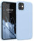 kwmobile Case Compatible with Apple iPhone 11 Case - Soft Slim Protective TPU Silicone Cover - Light Blue Matte