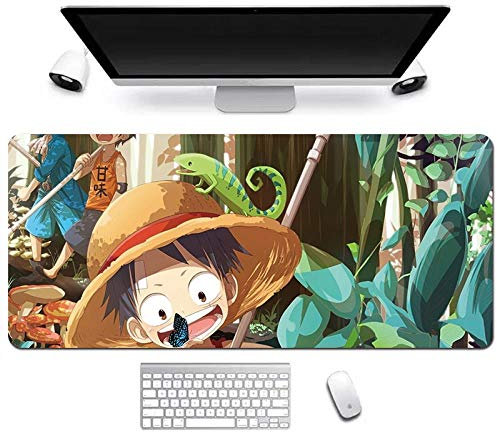 ITBT Mouse Mat One Piece 900x400mm Anime Mouse Pad, keyboard mouse mats, Extended XXL Large Professional Gaming Mouse Mat with 3mm-Thick Rubber Base, for Desktop PC,, A