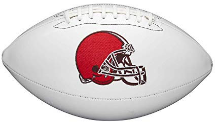 WILSON NFL Live Team Autograph Football, Cleveland Browns
