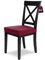 SCHEFFLER-Home Stretch Stuhlbezug Luna Rot/Stuhlüberzug 6er Set elastische Flanell Stuhlbezüge/Sitzbezug Esszimmerstuhl/Elegante Stuhlhussen Stretch Samt mit Gummiband