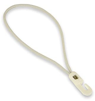 Dreamprint Expanderschlinge 100 Stück 35cm Ø 4mm weiß Planen-Spanner Gummi-Schlinge Spanngummi mit Mini Kunststoffhaken