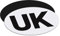 Onarway UK Magnetic Car Stickers for Europe, Fully Magnetic UK Stickers for European Roads, Pack of 2 Self Adhesive Magnet UK Plate Stickers, Easy to Attach and Remove without Scratching