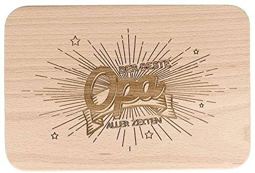 Spruchreif · Frühstücksbrettchen Papa · Brotzeitbrett mit Gravur · Geschenk für Großeltern · Geschenk Opa · Vatertag Der beste Opa aller Zeiten