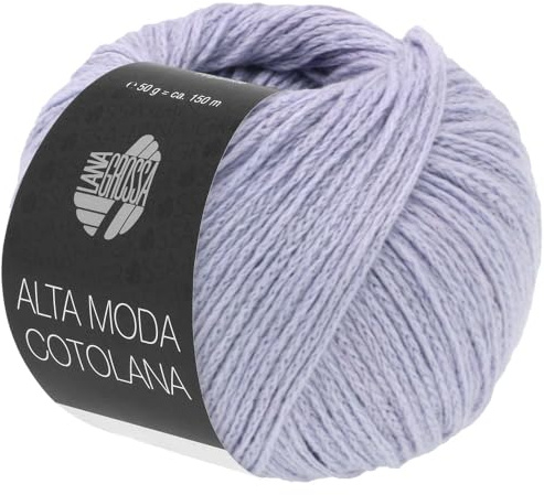LANA GROSSA Alta Moda Cotolana | Edles Kettengarn aus 45% Schurwolle (Merino superwash), 45% Pima Baumwolle & 10% Polyamid| 50g Wolle zum Stricken & Häkeln | 150m Garn FB 41
