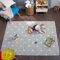 Bubba Bear Babymatte Kindermatte Baby Spielmatte 200x150x1cm, Wendefähige und ungiftige Dicke Faltbare wasserdichte Schaumstoff Kinderteppich, Krabbelmatte Spiel-Teppich Bodenmatte Kinder-Matte Baby
