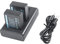 DSTE Lot de 2 Piles de Rechange NP-W126 NP-W126S + Double Chargeur USB avec écran LCD Compatible avec Fuji HS30 EXR,HS30EXR,HS33 EXR,HS50 EXR,HS50EXR,X-T50
