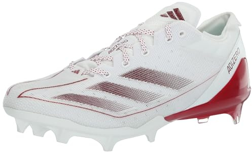 Adidas Men's Adizero 13.0, White/Team Power Red/White,18